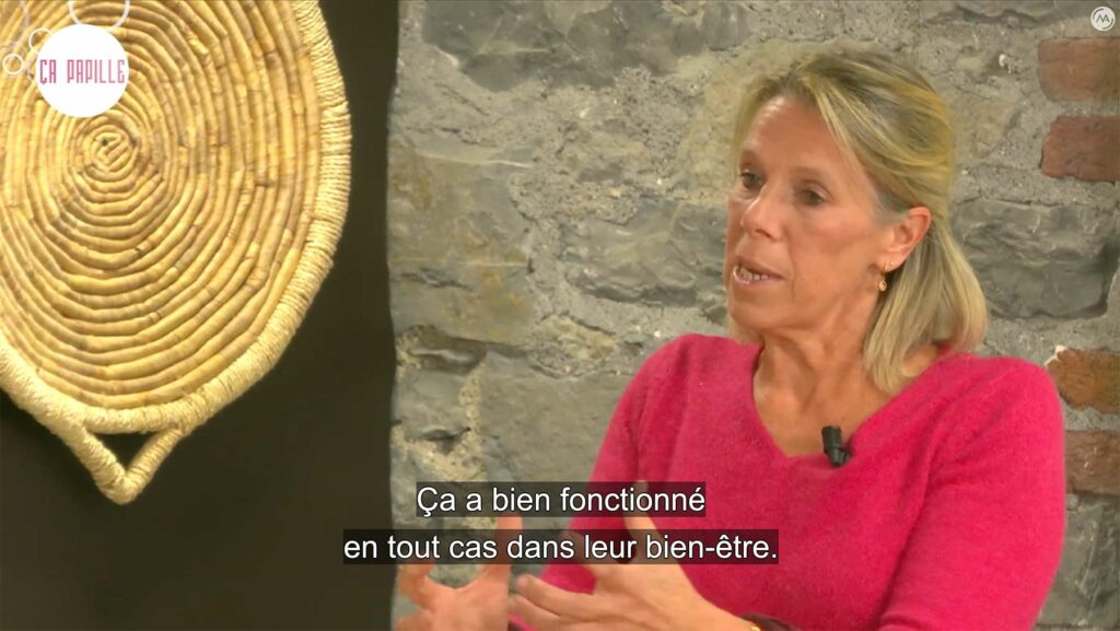 Pascale en plateau télé